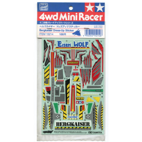 

Mini 4WD Grade Up Parts 15214 Наклейка Bergkaiser Dress Up