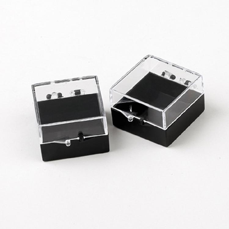 16pc Portable Plastic Jewelry Case With Closure for Ear Studs Pendants Space Saving Organization