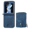 Wallet Foldable Phone Case for Samsung Galaxy Z Flip 7 6 5 4 3 Flip7 FE Flip6 with Zipper Card Holder Leather Back Cover LCSFP