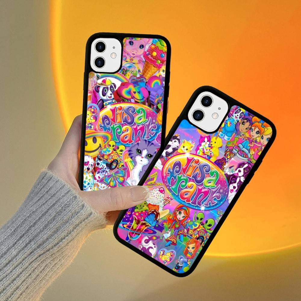 Lisa Frank Art Phone Case For IPhone 16 Pro Max 15 14 Plus 14 13 12 11 17 PC+TPU Cases Back Cover