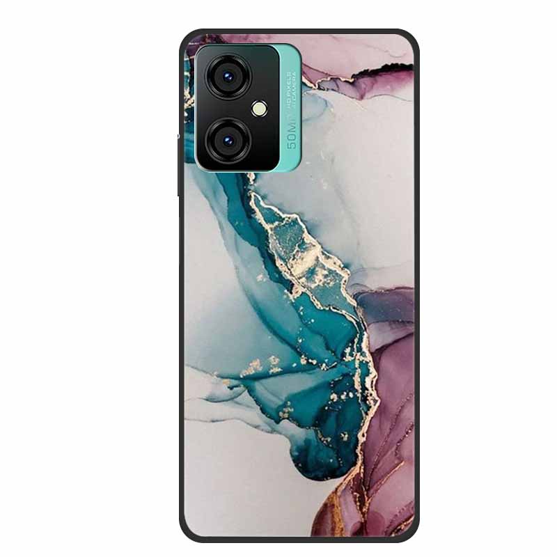For Blackview Oscal C70 Phone Cover Case Luxury Silicone TPU For Blackview Oscal C 70 Soft Marble Flowers Protective Cases Coque