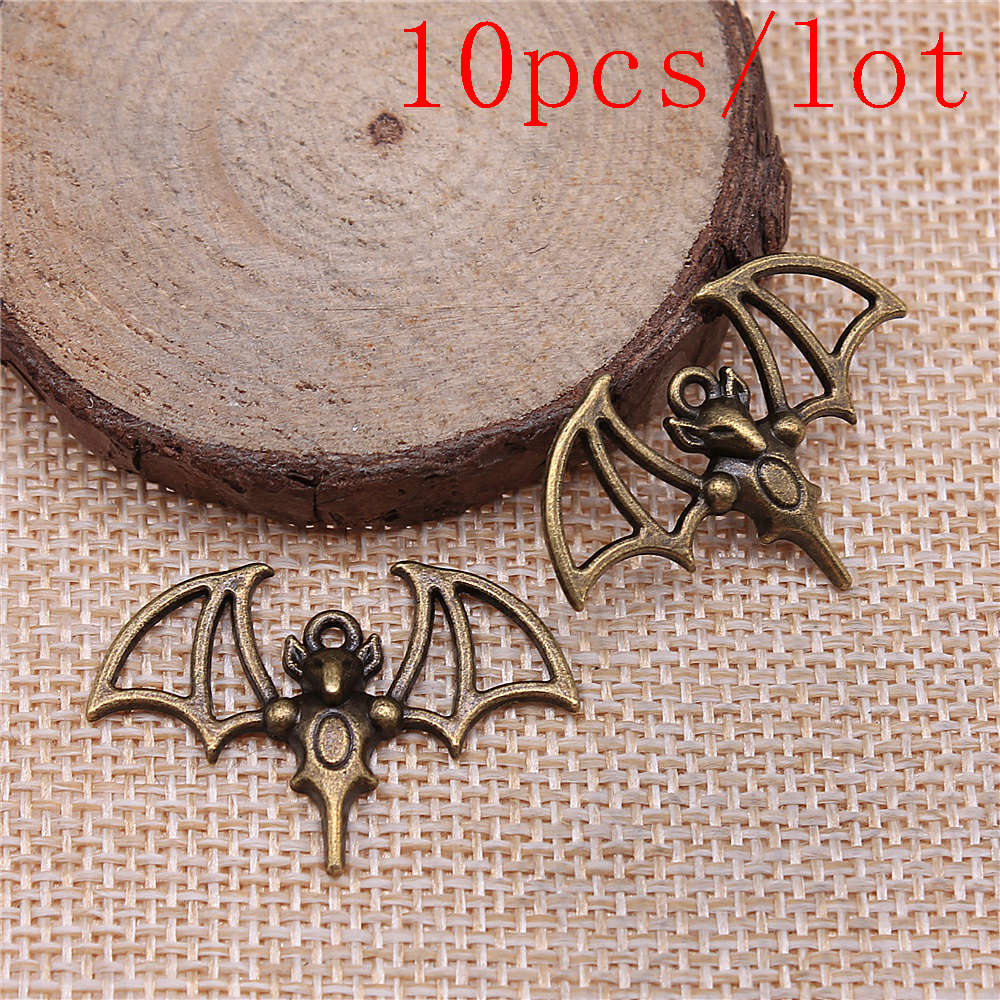 

Подвески для изготовления ювелирных изделий, комплект подвесок, ювелирные аксессуары «сделай сам», подвески в виде летучей мыши 10pcs-33x23mm-A12657