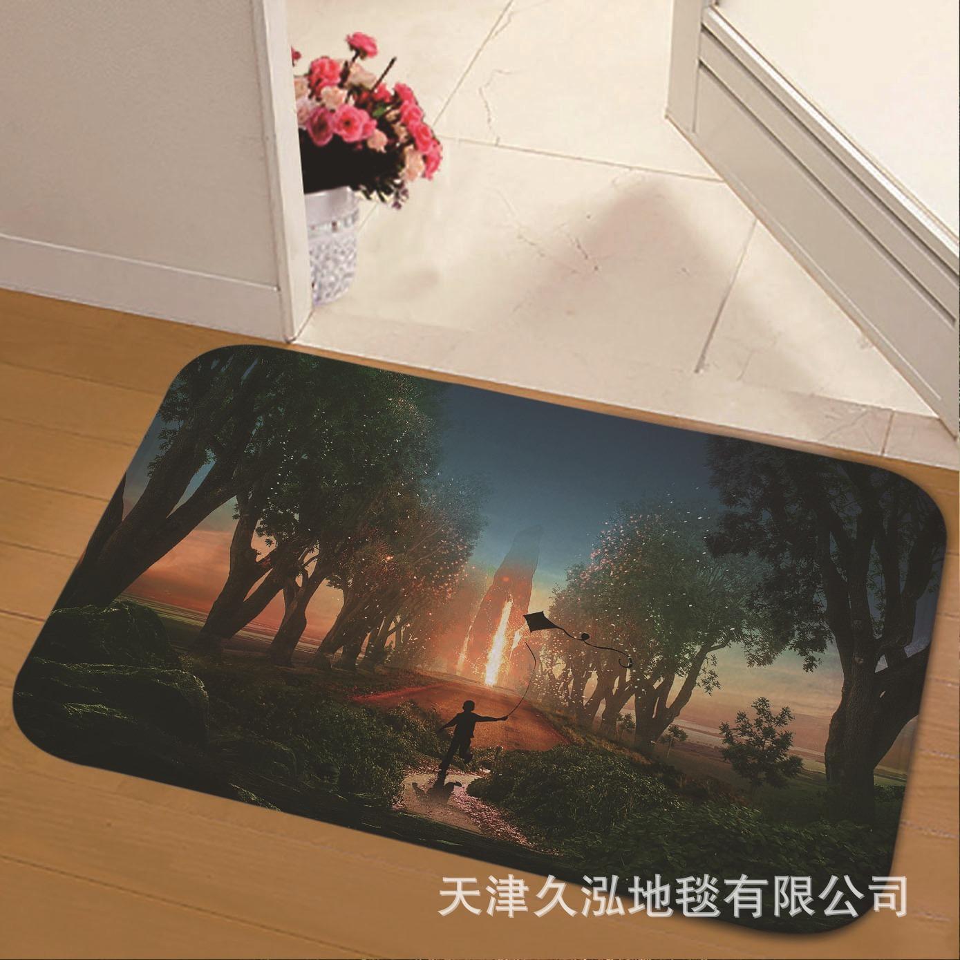 

Bathroom Non Slip Floor Mat Household Entrance Foyer Wear-resistant Door Mat Kitchen Mat 40 * 60Cm