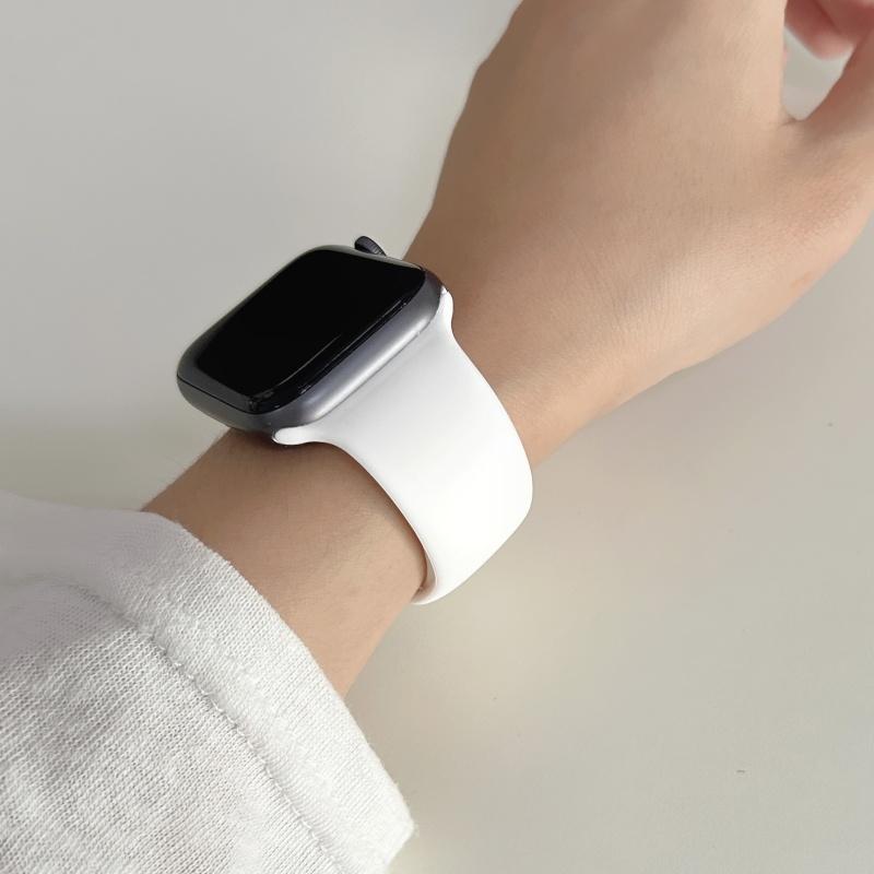 Straps For Watch 10 46 Mm 49mm 44 Mm 45mm 40mm 42mm 41mm 38mm Sport Bracelet iWatch Series 9 8 7 SE Ultra 2 Silicone Band