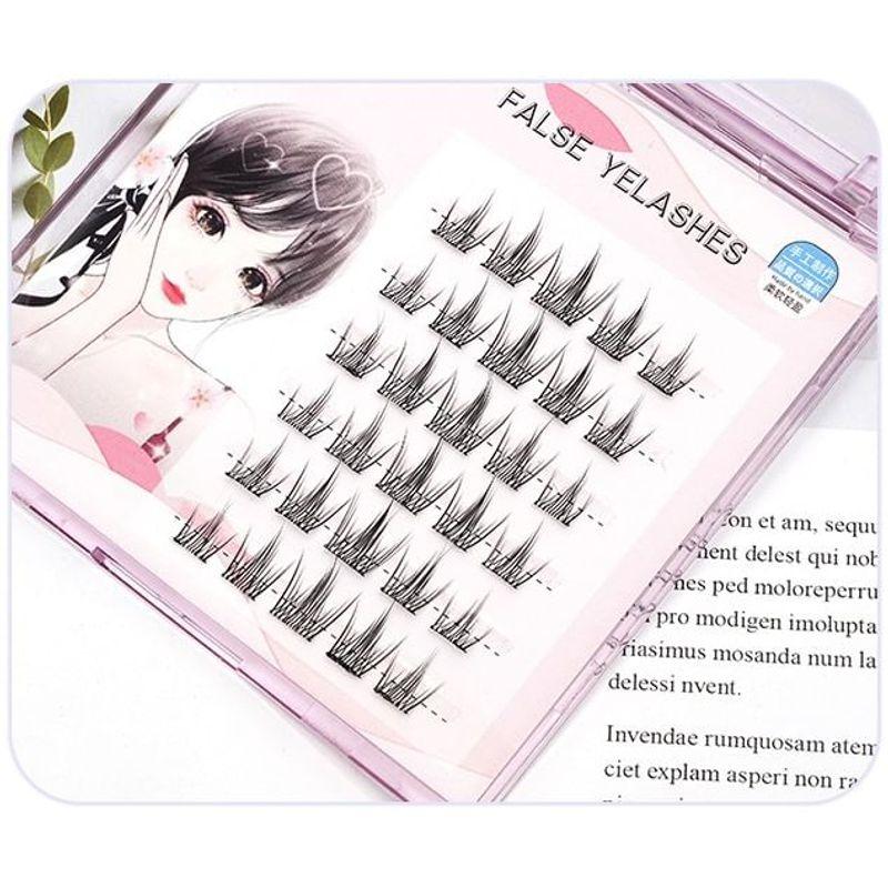 Lactacia - Glue-free False Eyelashes Clusters with Tweezers