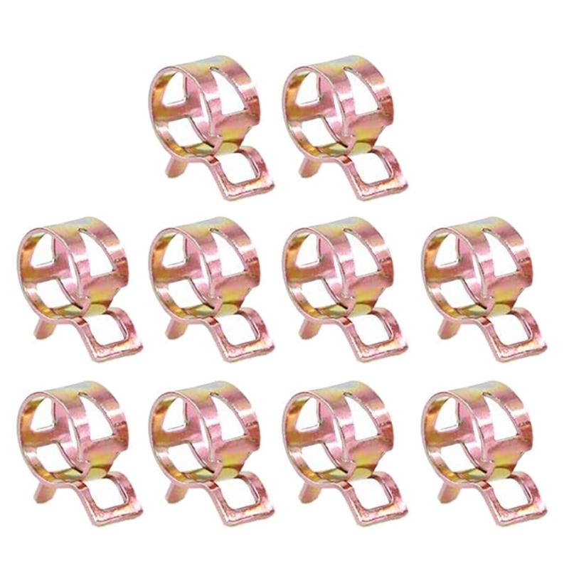 10Pcs Spring Hose Clamp Kit Fuel Line Spring Clamp Hose Pipe Clamp Fasteners 5/6/7/8/9/10/11/12/13/14/15/16mm
