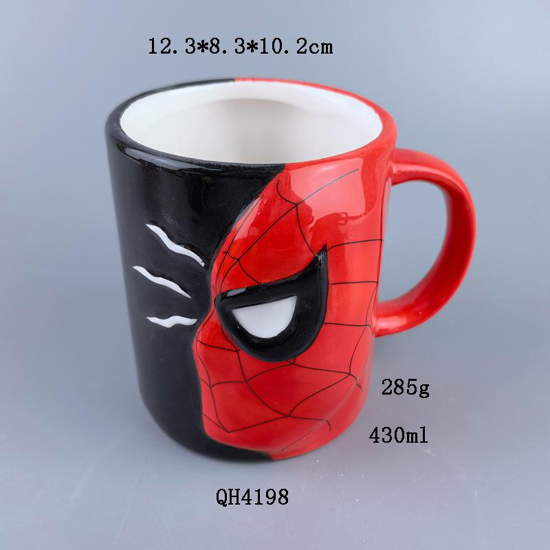 Tazza Grande in Ceramica Avengers Spider-Man Hulk Thor Iron Man Marvel Tazza da Caffè Regalo