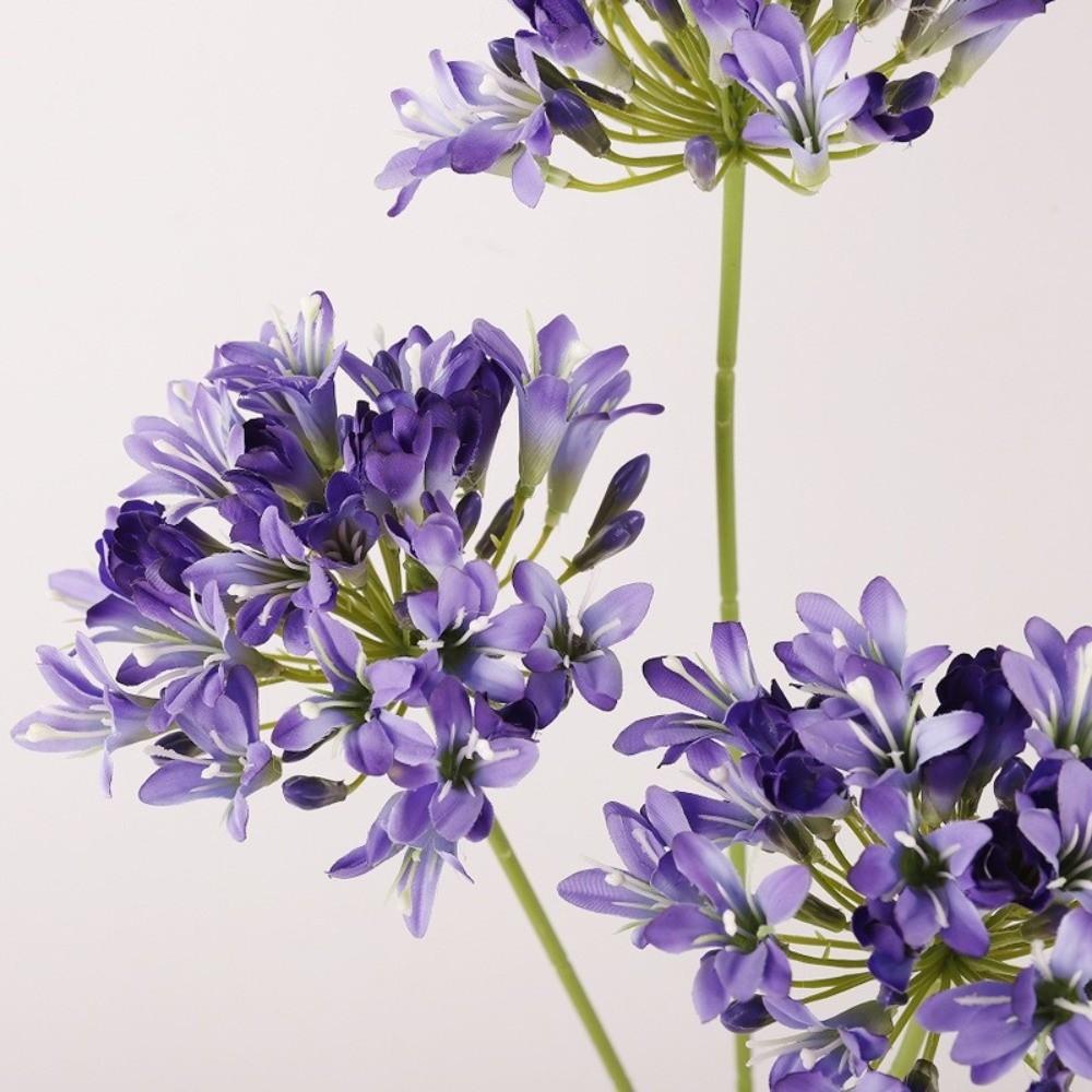 Long Branch Agapanthus Flowers Branch Fake Artificial Flower Fake Lotus Flower Table Accessories