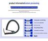 2-core 0.5 sq mm + 4-strand aluminum foil shielded spring retractable cable, 6.5MM diameter, wear-resistant.