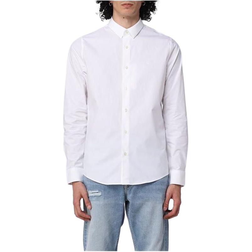Calvin Klein Stand Collar Button Down Long Sleeve Shirt Men shirts White J319065-YAF