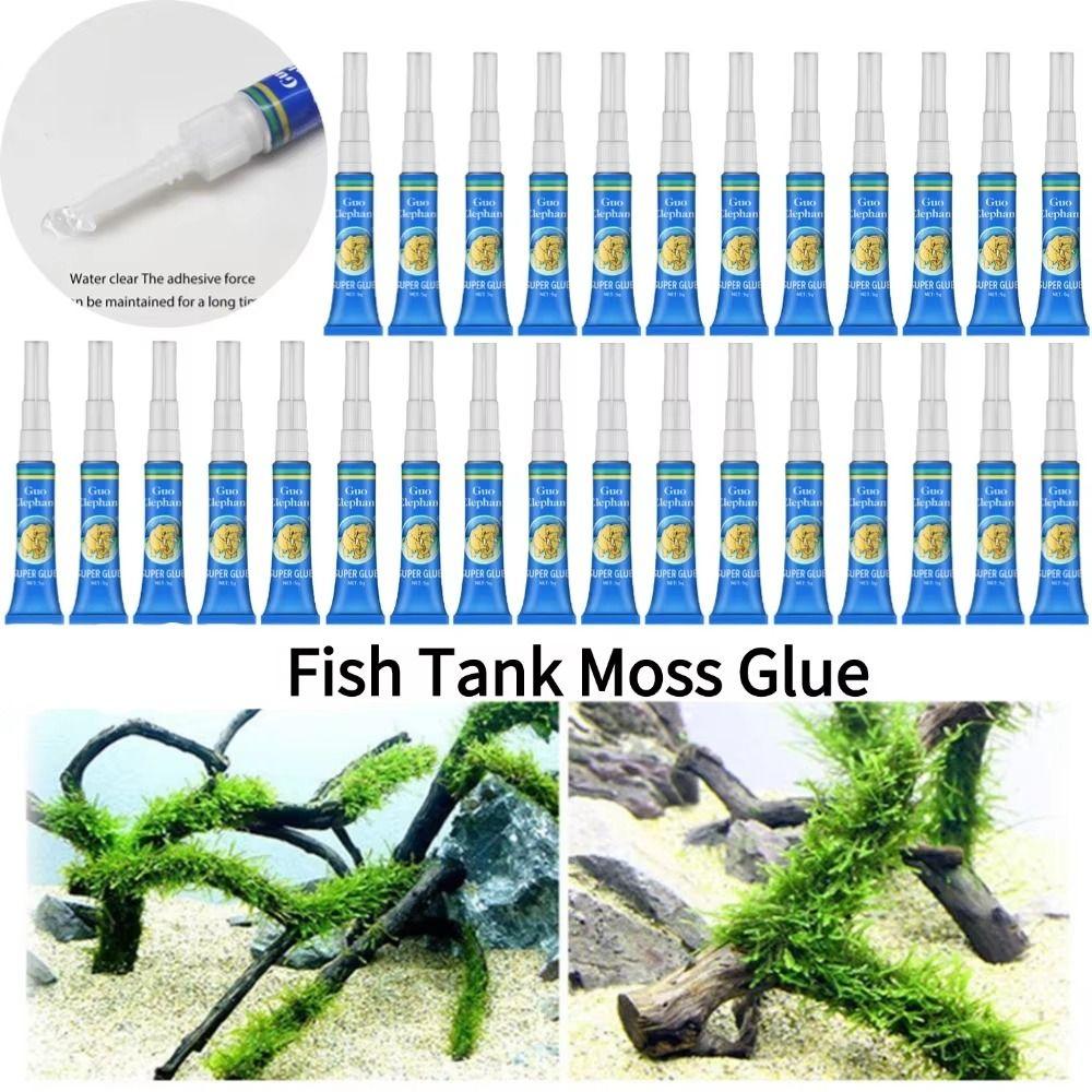 

5Pcs Instant Fish Tank Landscaping Moss Glue Driftwood Water Grass Stick Fixing Glue Aquarium 5Pcs