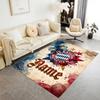 German Football Crest Artwork Floor Rug Office Rug Design for Entryway Playrooms Dining Room Hallway Anti-slip Rug Decorate Offices Gift for Festivals