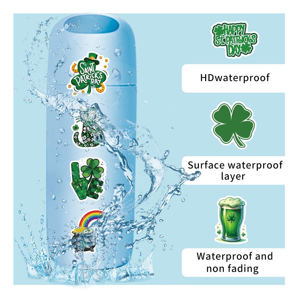 50/100PCS St. Patrick's Day Graffiti Stickers Decorative Water Cups Car Stationery Reward Stickers