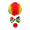Halloween clown cosplay costume colorful wig party dress up stage costume