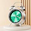Metal Frame Bedroom Alarm Clock with Night Light Loud Alarm Clock Twin Bell Alarm Clock  Desktop