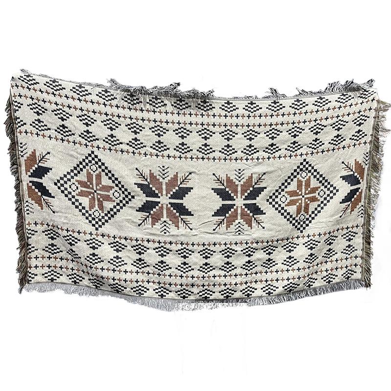 

Племенные одеяла Индийские уличные коврики Одеяло для кемпинга и пикника Бохо Декоративные одеяла для кровати Плед Коврики для дивана Дорожный коврик с кисточками Лен