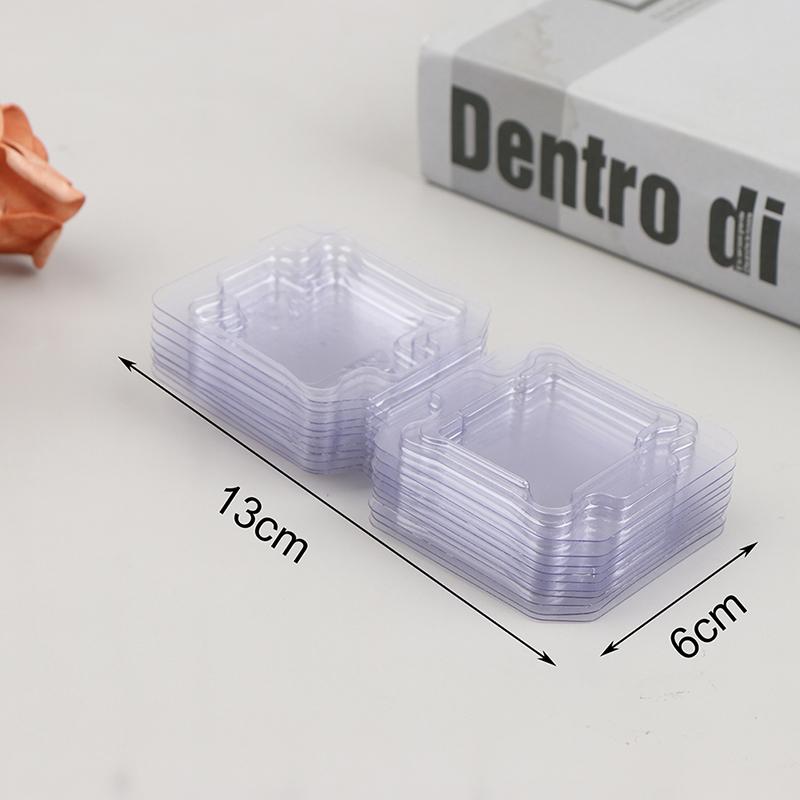 10Pcs Cpu Box Cpu Plastic Protective Case Cpu Clamshell Tray Case Container