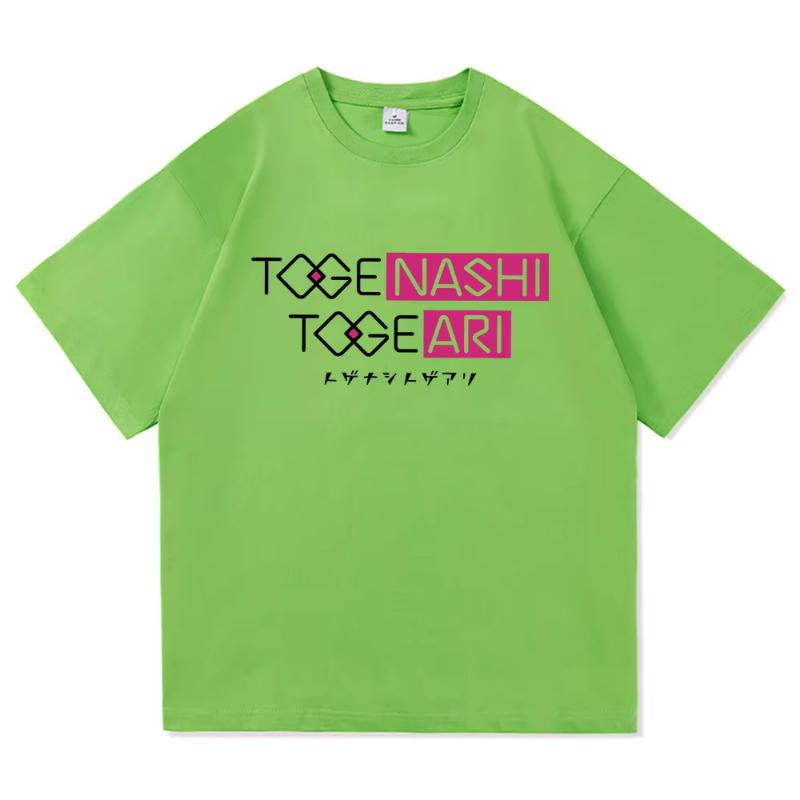 Anime Girls Band Cry Nina Iseri T-Shirt Mode Frauen Harajuku Buchstabenaufdruck T-Shirt Unisex Manga Retro Lässige Baumwoll-Tees Shirts