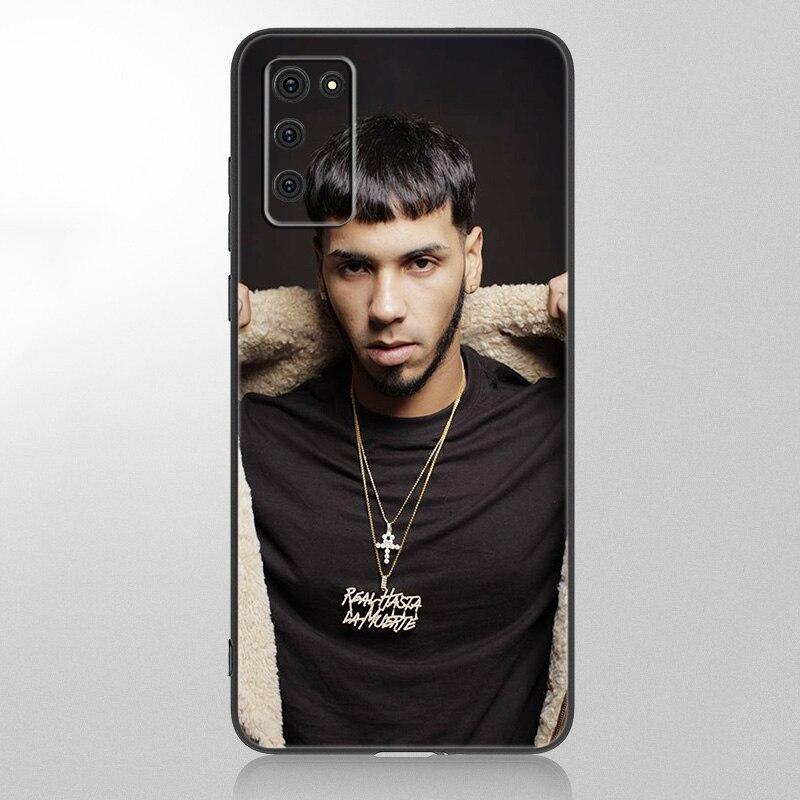 Custodia Rapper Anuel aa Ozuna per Samsung Galaxy A12 A02S A22 A32 A52 A72 A71 A51 A41 A31 A21 A11 A50 A70 A10S A20S Cover Nera