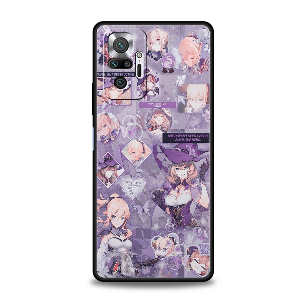 Genshin Impact Para Xiaomi Redmi Note 11 10 8 Pro Funda 10S 9S 9 9T 8T 9C 9A 8A 7 K40 Gaming K50 11T 5G Cubierta de Teléfono Parachoques Suave