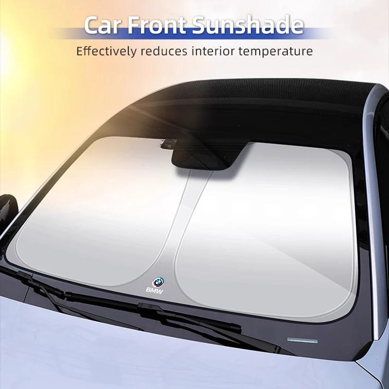 Car Sticker 2025 Hot Car Windshield Sunshade Cover Folding Sunscreen UV Protector For BMW F26 E90 E70 E87 E36 I01 F25 F01 E60 F4