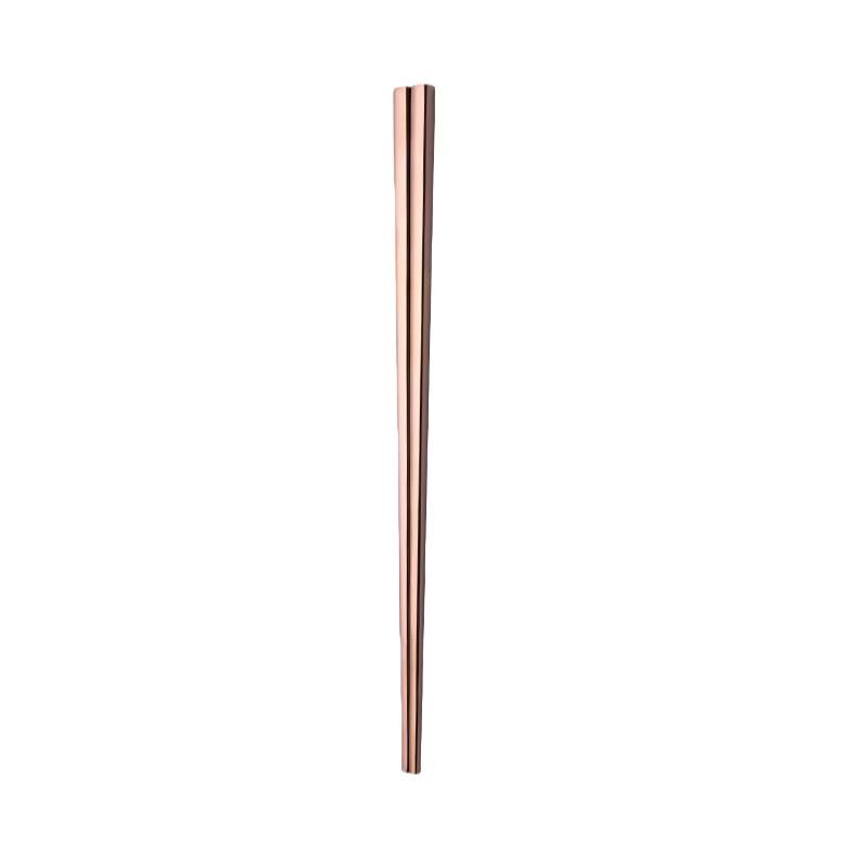 Abay Rose Gold Titanium Plated 304 Stainless Steel Chopsticks Set
