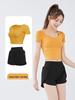 Women's Quick-Dry Summer Yoga & Fitness Two-Piece Set - Casual Sportswear Plus Size Short Sleeve
