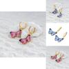 Creative Butterfly Alloy Earrings Trendy European American Womens Jewelry