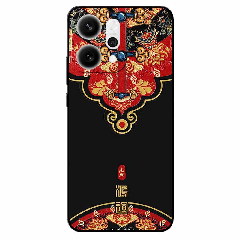 3D Cartoon Emboss Case For Oppo Reno14 5G Relief Embossed Retro Silicone Back Cover For Reno 14 CPH2737 Funda Anime Coque Reno14