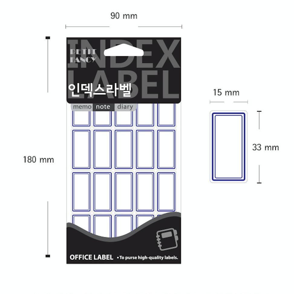 Petit Fancy Etikettenaufkleber (je 10 Stück) Indexetiketten / Kategorieetiketten / Büroetiketten / Anhängeraufkleber / Markierungswerkzeuge / Anhänger für Index - 48 Optionen