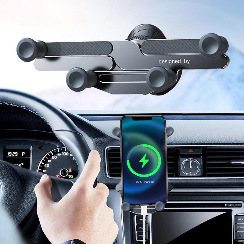Invisible Rotatable Air Vent Mount Adjustable Invisible Holder Air Vent Mount Rotatable Mobile Phone Holder 360 Degree Rotation