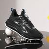 Fashion Cushioned Insole Male Sports Shoes Mesh Upper Outdoor Black Size 9 Stylish Original Deals Walking Wide Gym Men's Casual Sneakers