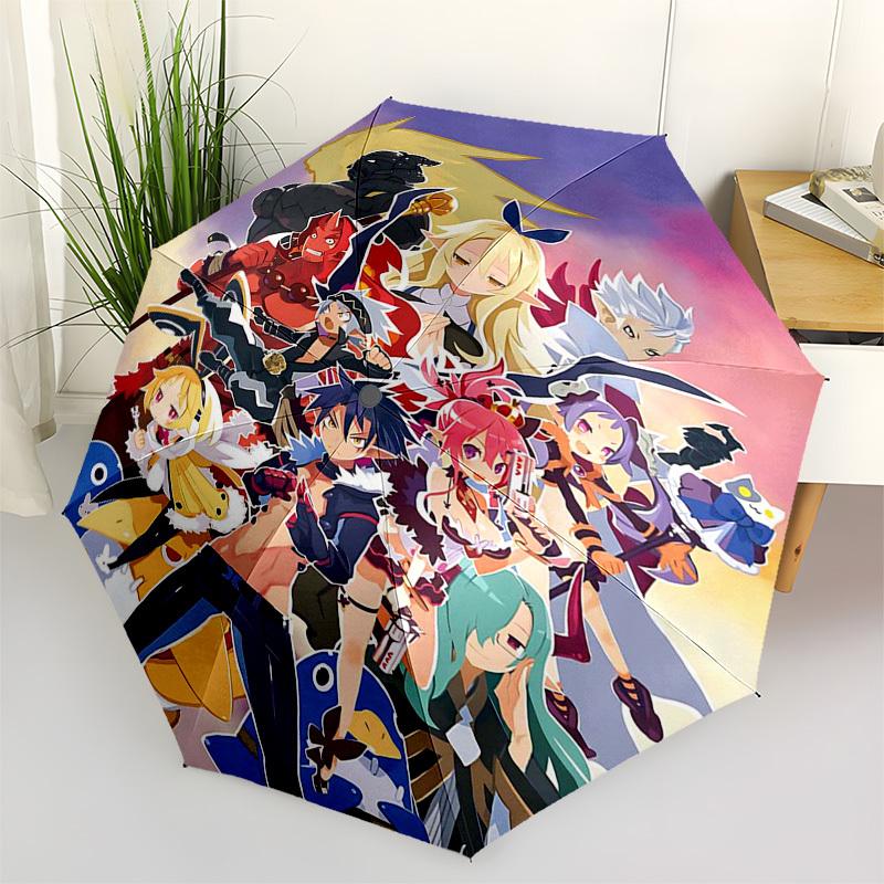 

1pc Anime Characters Outdoor Umbrella - Automatic Opening/Closing - Portable 3-Fold Design - 8-Rib Iron Frame - Perfect Gift for Fans, Travelers,