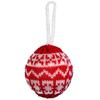 Christmas Decoration, Woolen Pendant, Red Bauble, 8 Cm
