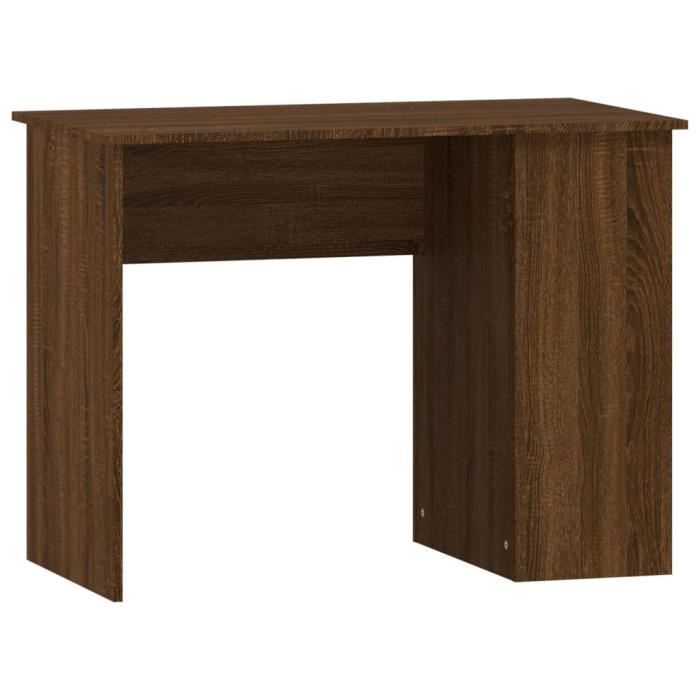 VidaXL Desk Brown Oak 100x55x75 Cm Engineered Wood 823031