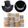 2-5 Yards/Rolle Aluminiumketten Verdrehte Ketten Großhandels Gliederkette Für DIY Armband Halskette Kette Schmuckherstellung Zubehör