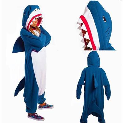 Shark Pyjama Winter Warn Animal Cosplay Polar Fleece Kigurumi Onesie Pyjamas für Männer und Frauen Herbst