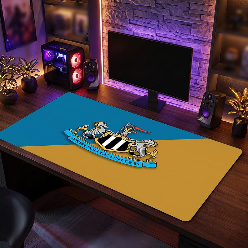 Newcastle United Fußball Druck Großes Mauspadd, Rutschfestes Erweitertes Gaming-Schreibtischmatte für Büro Zuhause