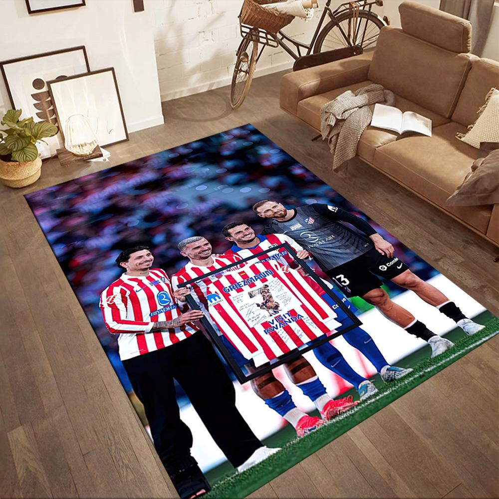 Atletico Madrid Area Rug Perfect For Study Room Balcony Foyer Dormitory Antislip Rug Office Home Decor Perfect Gift For Womenmen