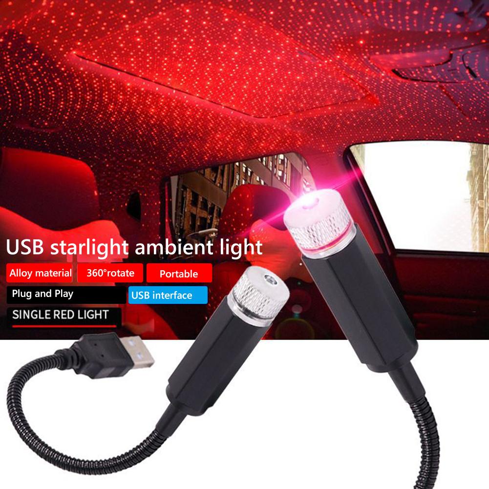 1-5PCS Car LED LED Starry Sky Night Light  5V USB Powered Galaxy Star Projector Lamp for Car Roof Room Ceiling Decor