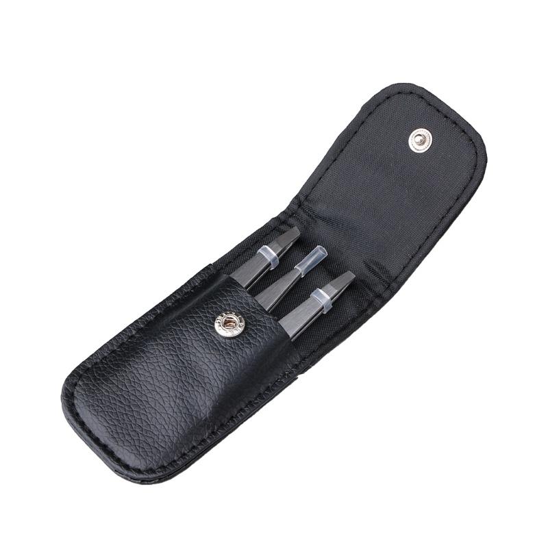 3pcs Professional Eyebrow Tweezers Hair Beauty Slanted Stainless Steel Tweezer