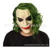 Máscara de Palhaço de Halloween Cabelo Verde Nariz Vermelho Headgear de Látex Máscara Engraçada do Batman Jack máscara do coringa