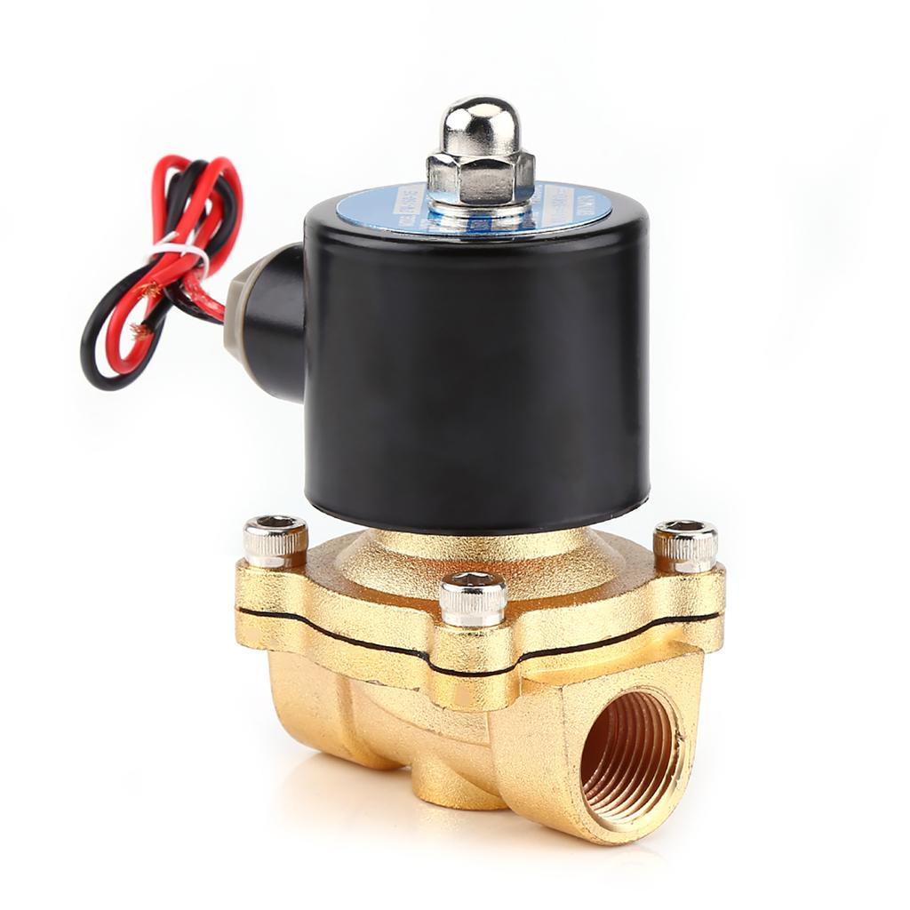 12V 1/2\\\" Normal Closed Electric Solenoid Valve for Water  Fuels Gas