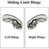 Hidden 90 Degree Hinge 90 Degree Limit Hinge Adjustable Hinge for Indoor Doors, Industrial Electrical Boxes, Cabinets and Automation Equipment(Left