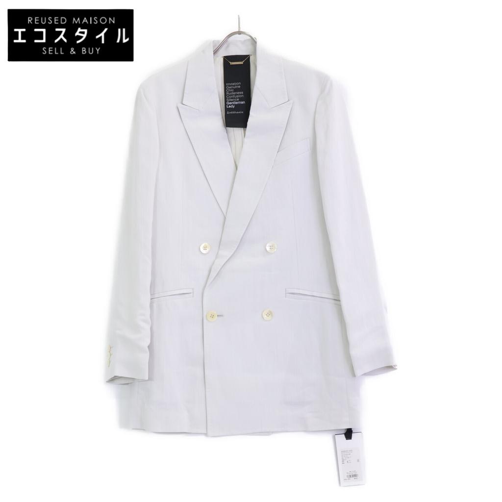 Chaos Gentleman Lady Light Gray Rayon x Linen GL Cangiolini JK Jacket F Light grayUsed