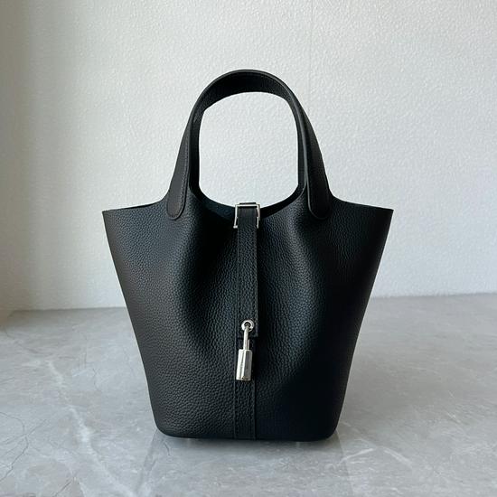 Women's Classic Versatile Cowhide Leather Bucket Bag