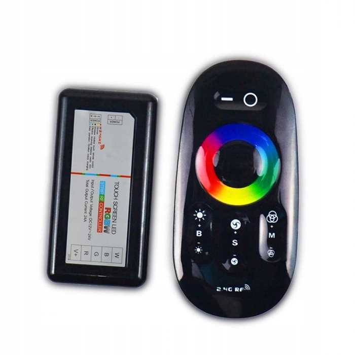 Sterownik Rgbw Dotykowy 24A 288W Rf Czarny