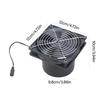 12V 12cm Inline Duct Fan Powerful Ventilation Exhaust Blower For Heating Cooling Boosters Tents