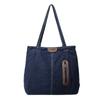 Solid Color Zipper Cowboy Bag  Casual Simple Tote  High Quality  Soft Large Capacity  Western Style