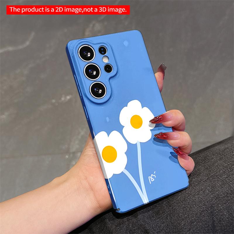 2DFlat Samsung phone case Daisy Blooms on Blue Sky Applicable to Galaxy S23 S24 S25ULTRA S26 A12 A14 A15 A16 A54 A55